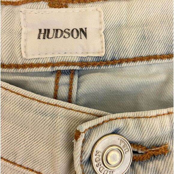 Hudson - Women Jean Blake High Rise Bootcut Bleached Light Wash - size 31 - Picture 4 of 11